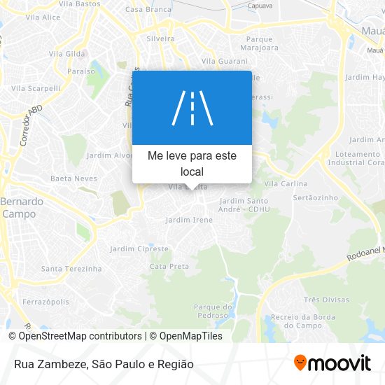 Rua Zambeze mapa