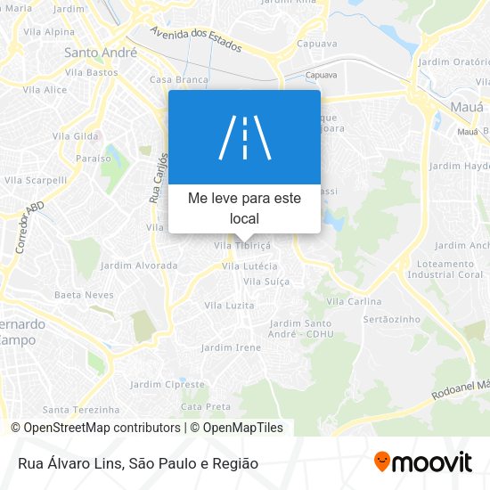 Rua Álvaro Lins mapa