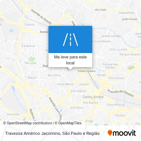 Travessa Américo Jacomino mapa