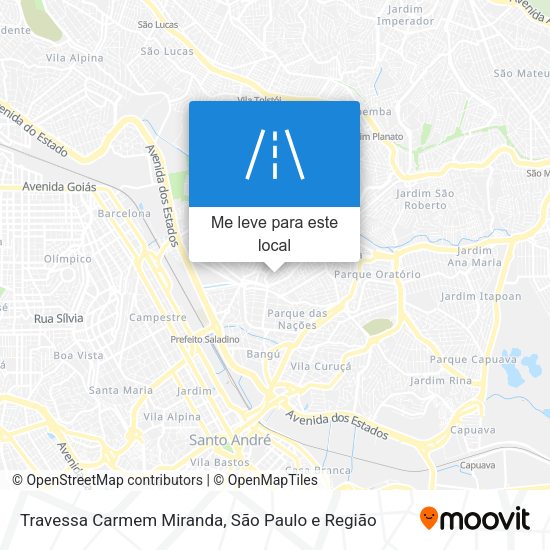 Travessa Carmem Miranda mapa