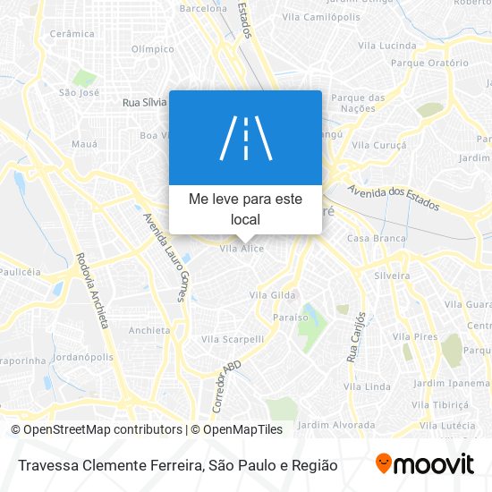 Travessa Clemente Ferreira mapa