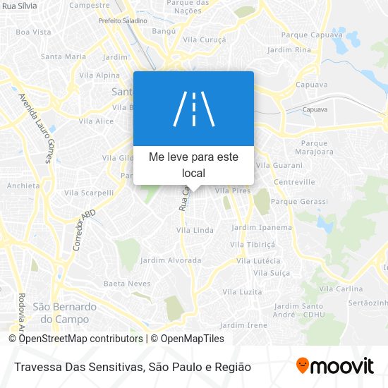 Travessa Das Sensitivas mapa