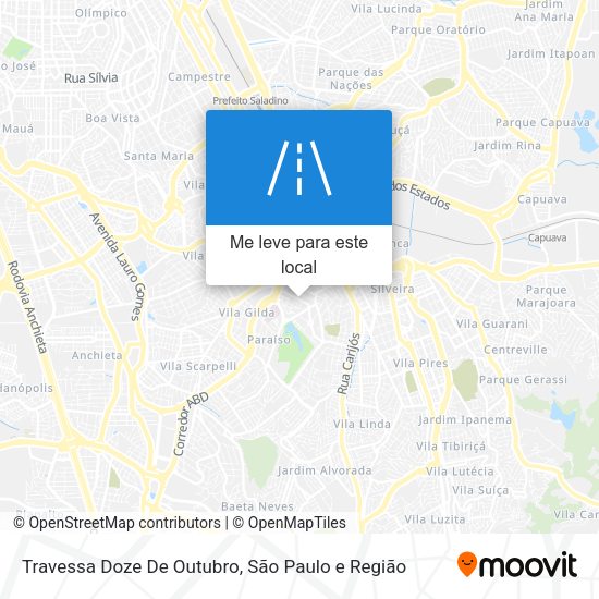 Travessa Doze De Outubro mapa