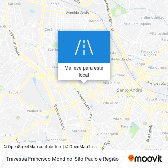 Travessa Francisco Mondino mapa