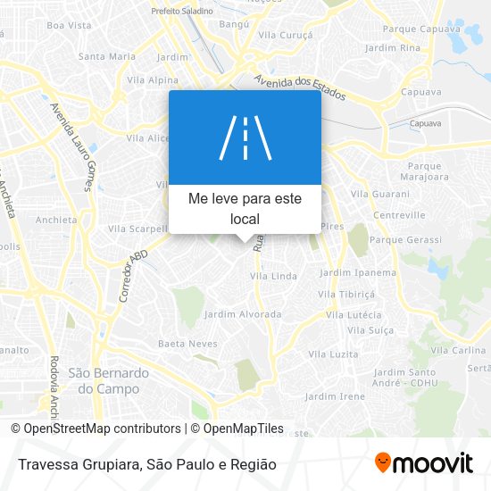 Travessa Grupiara mapa
