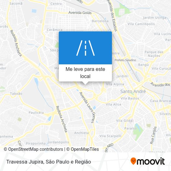 Travessa Jupira mapa