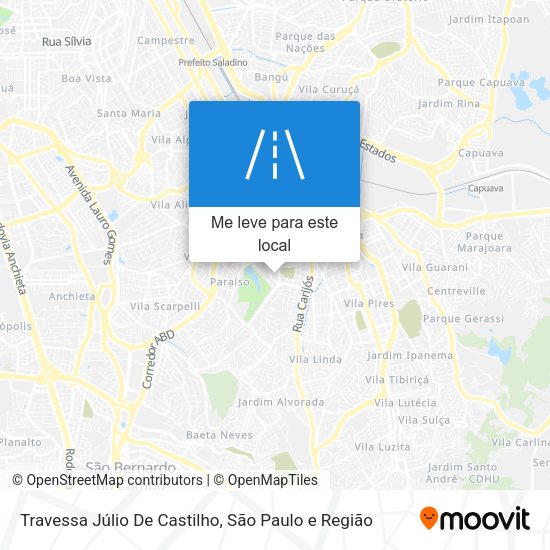 Travessa Júlio De Castilho mapa