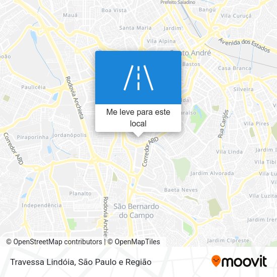 Travessa Lindóia mapa