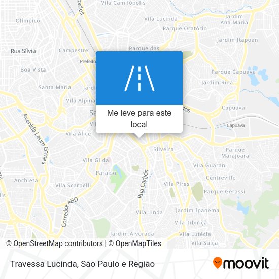Travessa Lucinda mapa