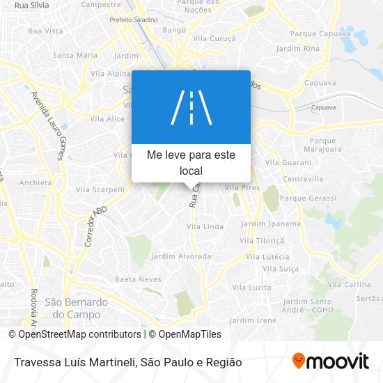 Travessa Luís Martineli mapa
