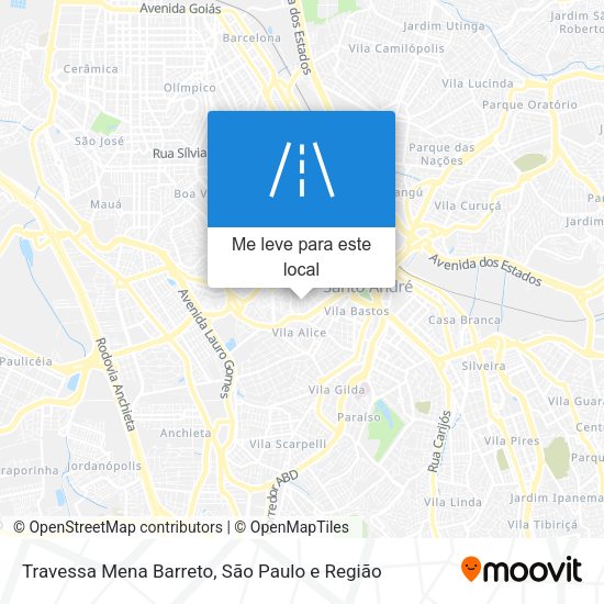 Travessa Mena Barreto mapa