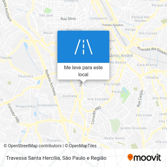 Travessa Santa Hercília mapa