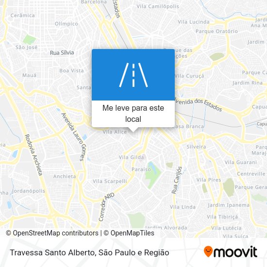 Travessa Santo Alberto mapa