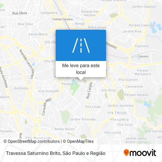 Travessa Saturnino Brito mapa