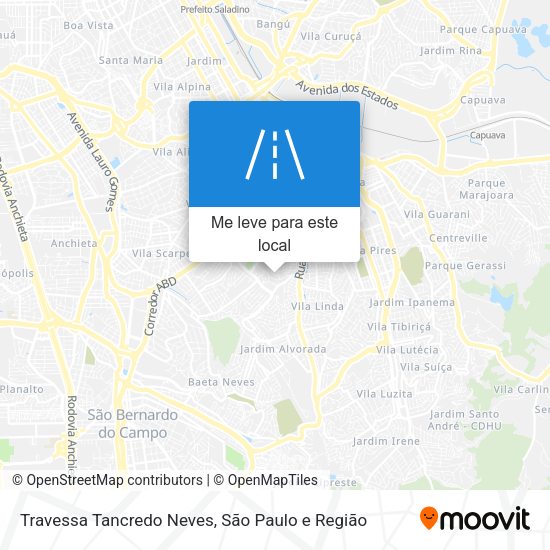 Travessa Tancredo Neves mapa