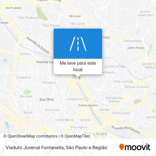 Viaduto Juvenal Fontanella mapa