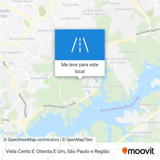 Viela Cento E Oitenta E Um mapa
