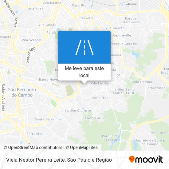 Viela Nestor Pereira Leite mapa