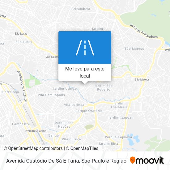 Avenida Custódio De Sá E Faria mapa