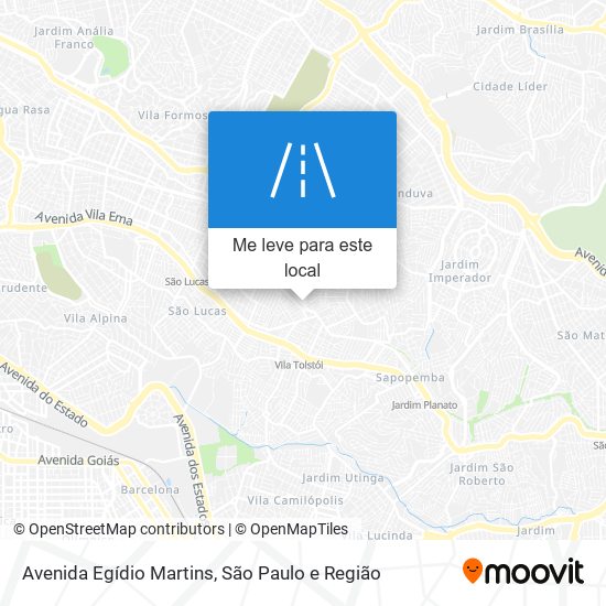 Avenida Egídio Martins mapa