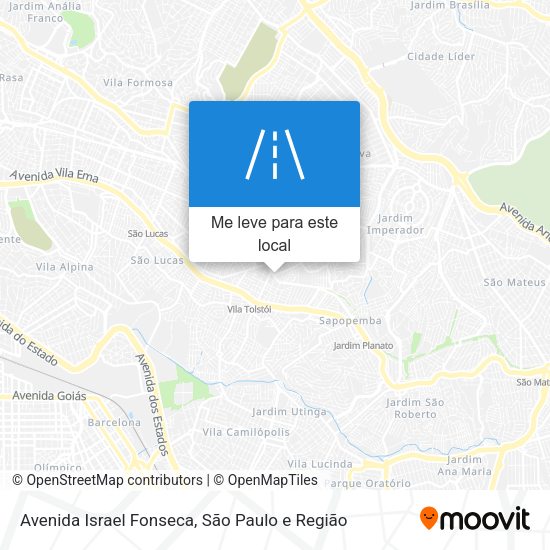 Avenida Israel Fonseca mapa