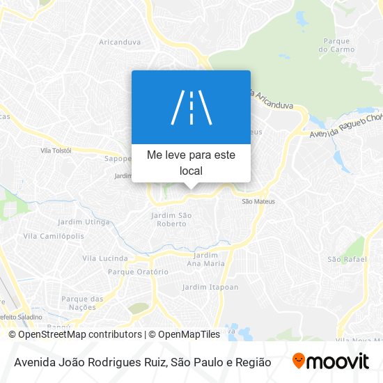 Avenida João Rodrigues Ruiz mapa