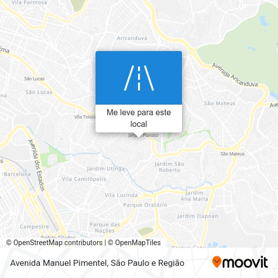 Avenida Manuel Pimentel mapa