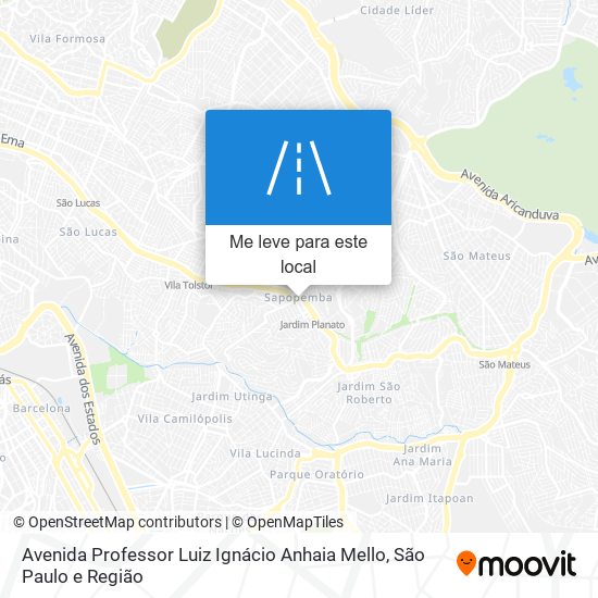 Avenida Professor Luiz Ignácio Anhaia Mello mapa