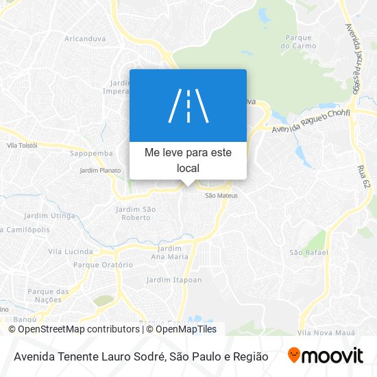 Avenida Tenente Lauro Sodré mapa