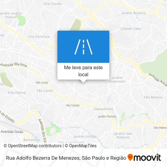 Rua Adolfo Bezerra De Menezes mapa