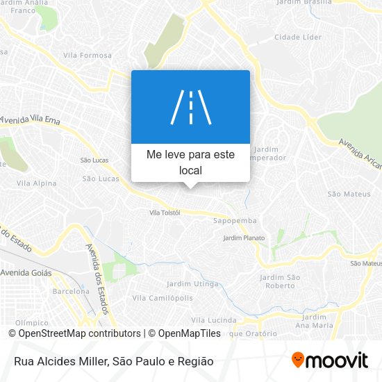 Rua Alcides Miller mapa