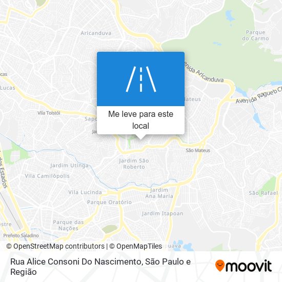 Rua Alice Consoni Do Nascimento mapa