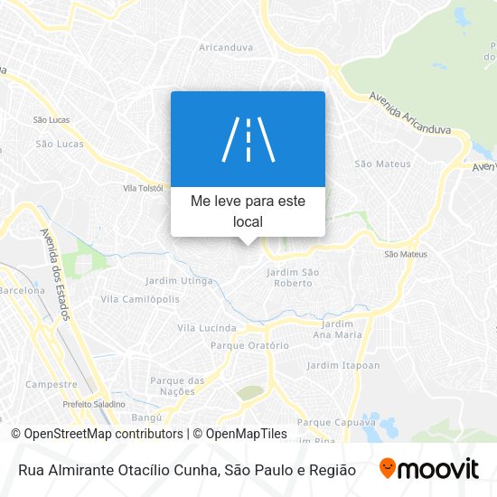 Rua Almirante Otacílio Cunha mapa