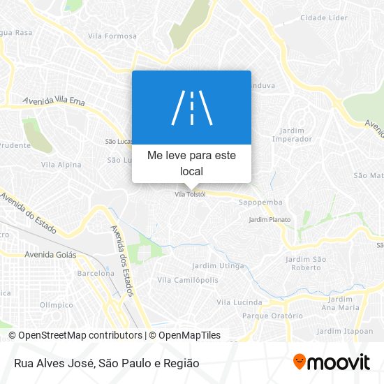 Rua Alves José mapa