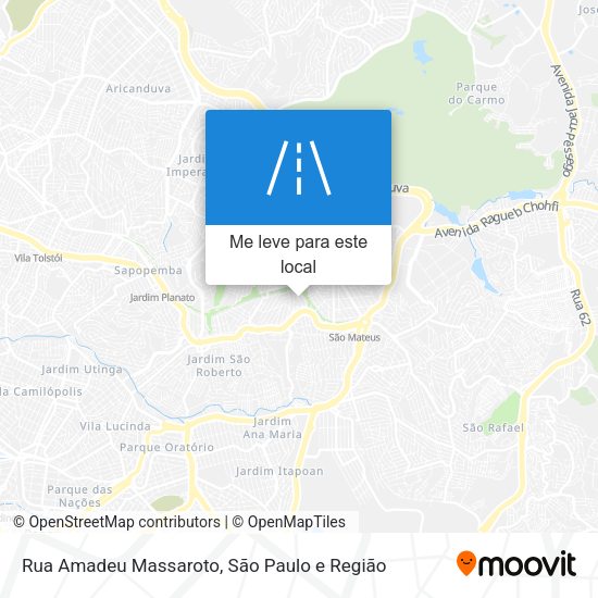 Rua Amadeu Massaroto mapa