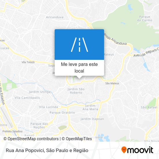 Rua Ana Popovici mapa