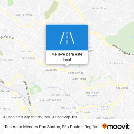 Rua Anita Mendes Dos Santos mapa