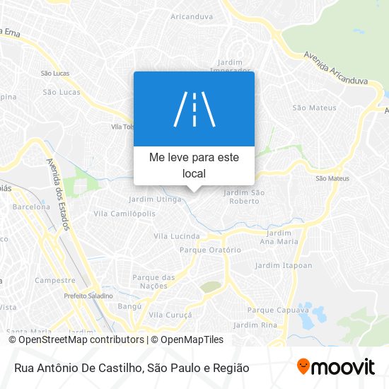 Rua Antônio De Castilho mapa