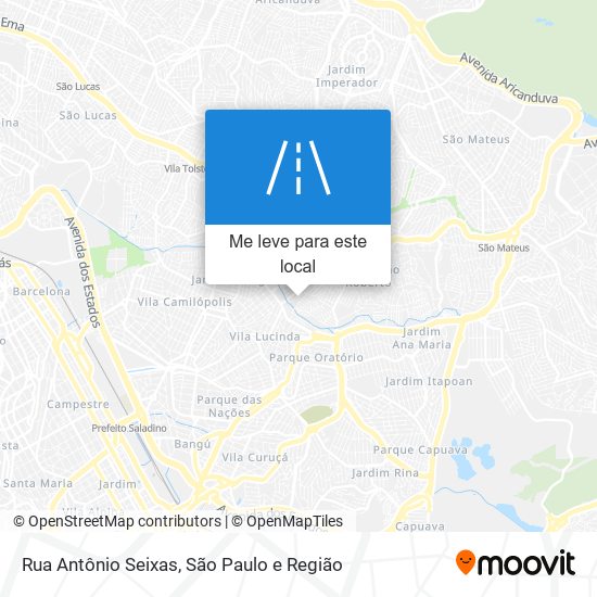 Rua Antônio Seixas mapa