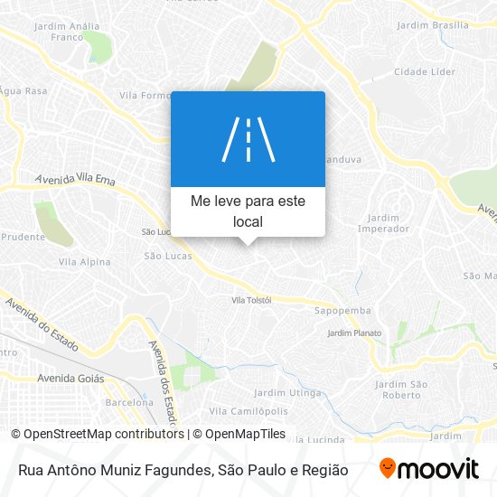 Rua Antôno Muniz Fagundes mapa