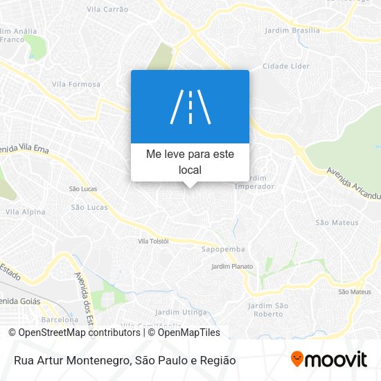 Rua Artur Montenegro mapa