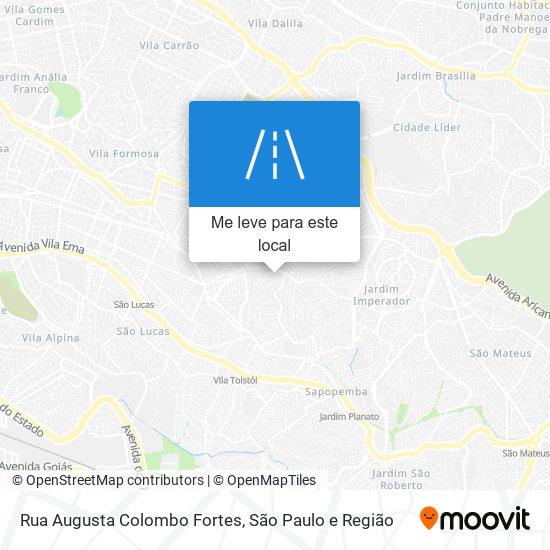 Rua Augusta Colombo Fortes mapa