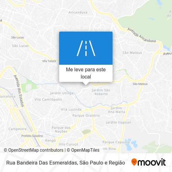 Rua Bandeira Das Esmeraldas mapa