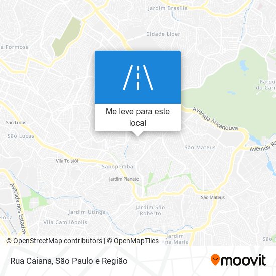 Rua Caiana mapa