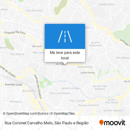 Rua Coronel Carvalho Melo mapa