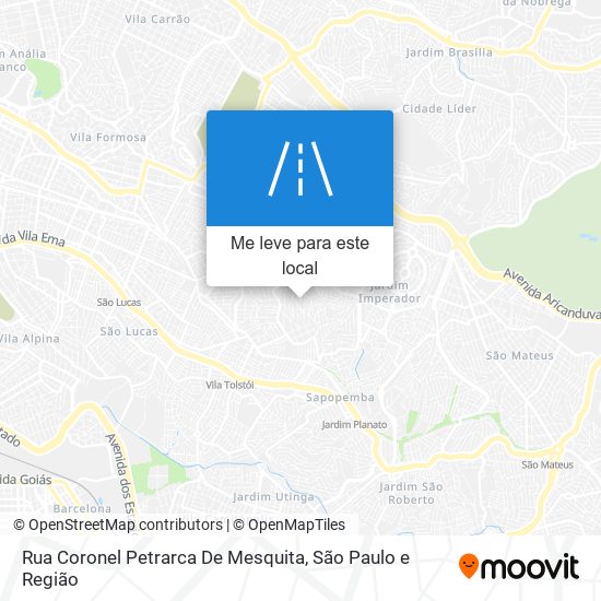 Rua Coronel Petrarca De Mesquita mapa