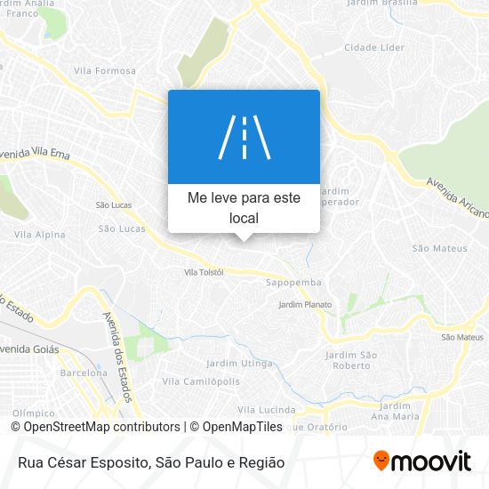 Rua César Esposito mapa