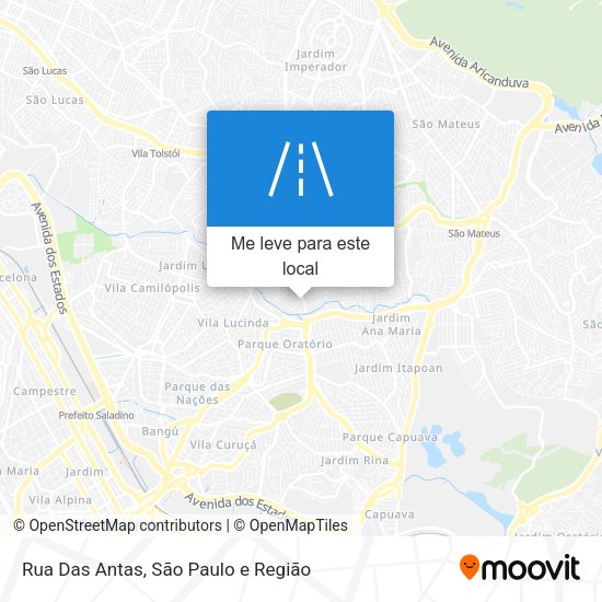 Rua Das Antas mapa