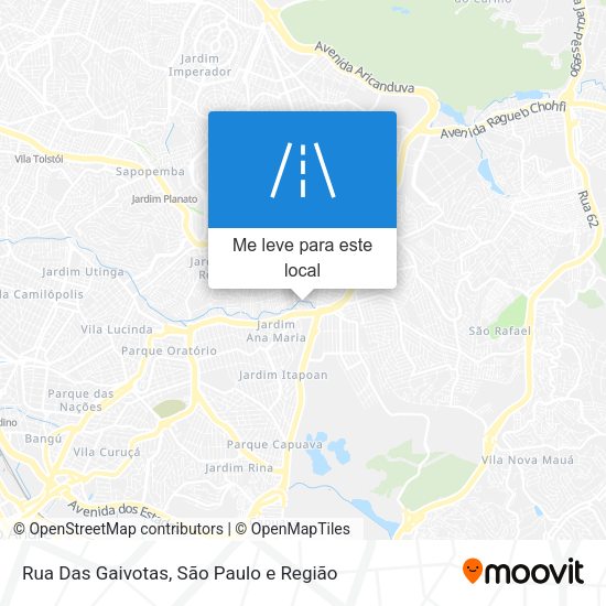 Rua Das Gaivotas mapa