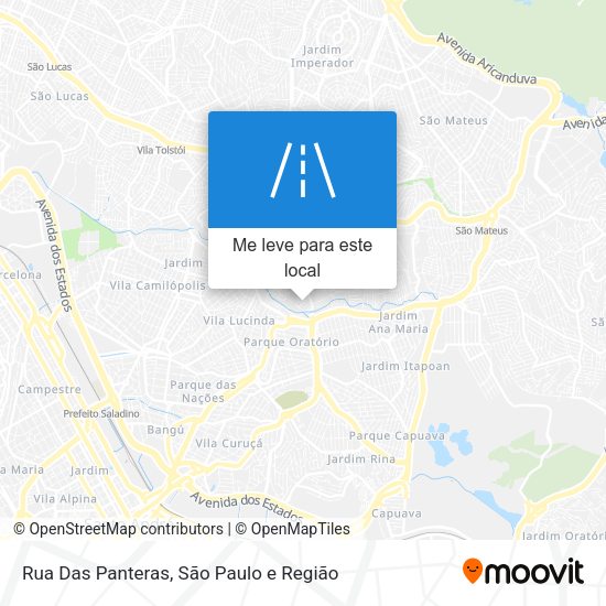 Rua Das Panteras mapa